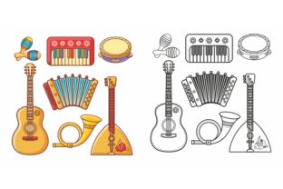 Download Musical Toy. Design Elements Set - Set Collection
