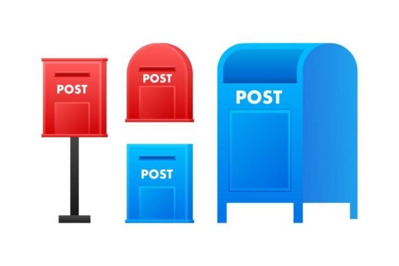 Download Set Mail Box, Post Mailbox. Vector Stock - Set Collection