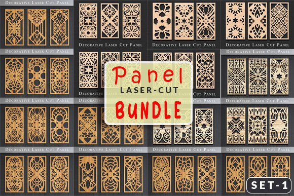 Download Big Laser Cut Panel SVG Bundle Set 1 - Set Collection