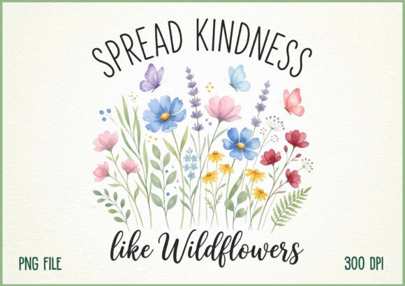 Download Spread Kindness Like Wildflowers PNG - Spread Collection