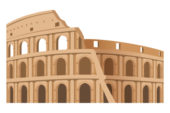 Download Roman Colliseum Ruin Color Icon. Tourism - Tourism Collection