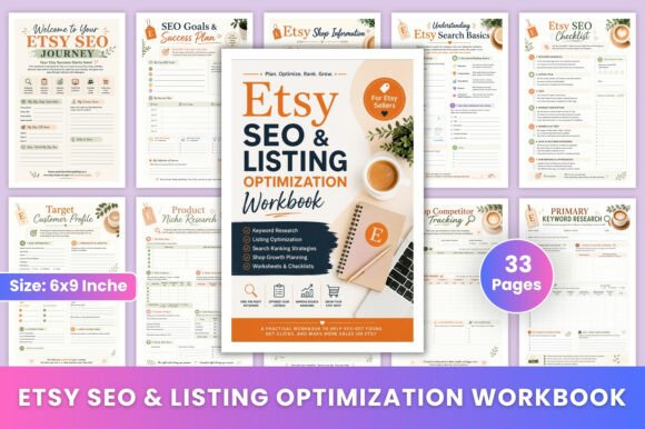 Download Etsy SEO &amp; Listing Optimization Workbook - Book Collection