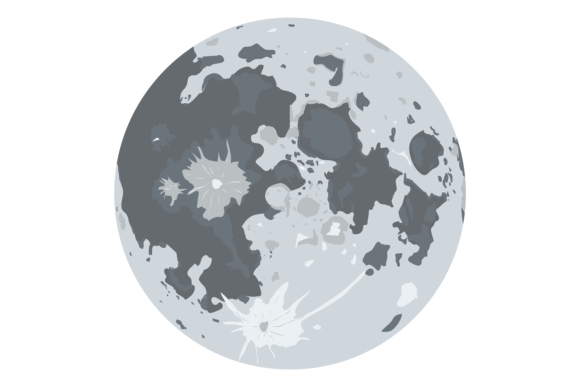 Download Realistic Full Moon. Earth Satellite Sur - Real Collection