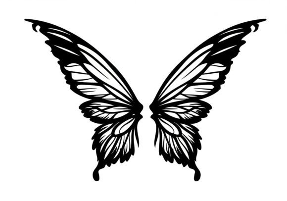 Download Black Butterfly Wings Spread Wide - Spread Collection