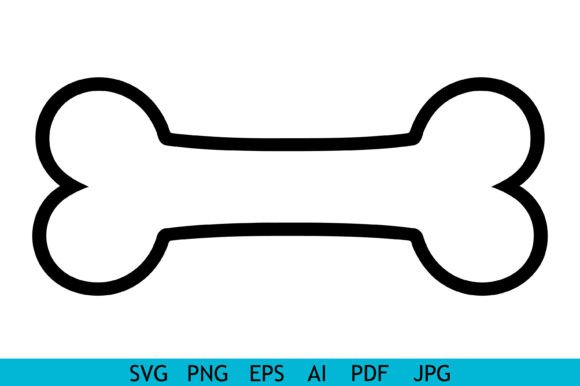 Download Dog Bone Outline Icon Vector - Icon vector Collection