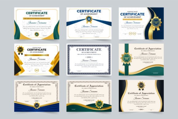 Download Education and Office Certificate Set - Set Collection