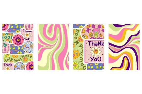 Download Rave Trippy Poster Set with Sticker - Set Collection
