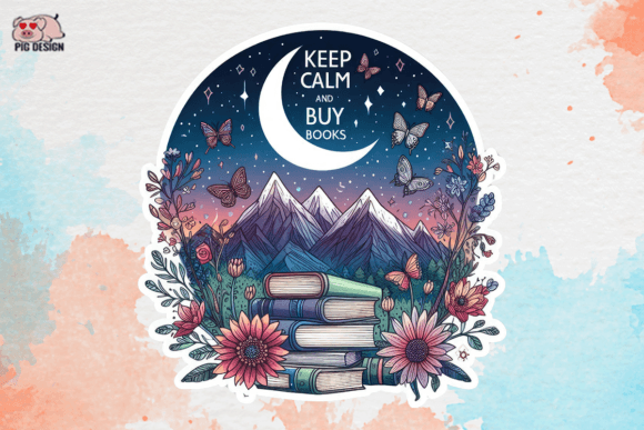 Download Keep Calm and Buy Books Sublimation - Book Collection