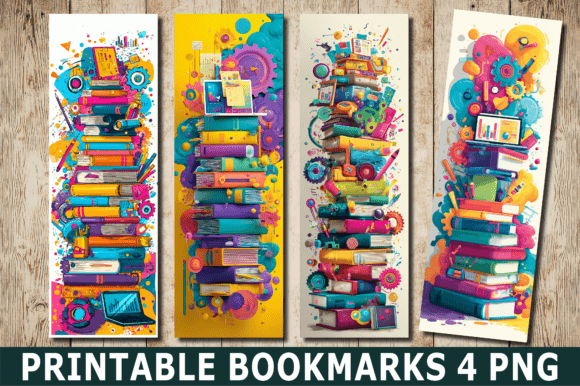 Download Colorful Academic Books PNG Bookmark - Book Collection