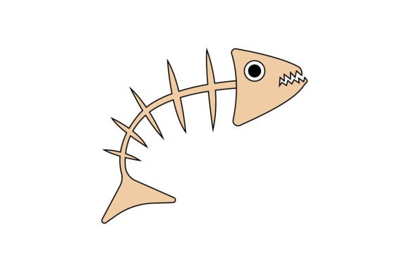 Download Halloween Icon Fishbone with Line - Premium Bundle