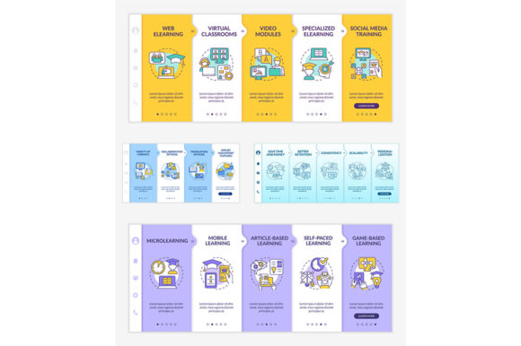 Download Elearning Types Onboarding Template Set - Set Collection
